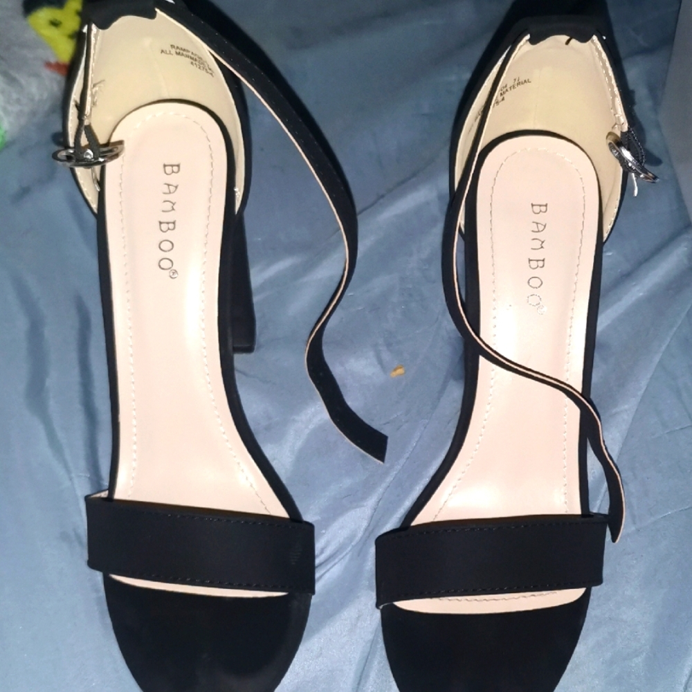 Bamboo Black Women's Heels